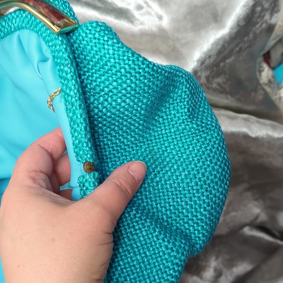 Vintage JR Canada handbag in teal - Picture 9 of 10